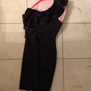 Lipstick London One-Shoulder Ruffle Dress